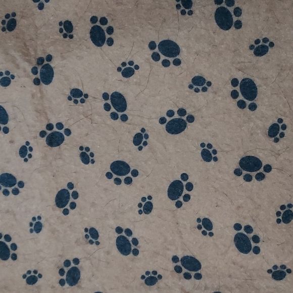 Pet mat, paw print pattern, rubber non-slip bottom - Picture 2 of 3
